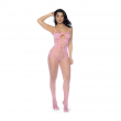 Catsuit Floral Fishnet Bodysuit Bubblegum Rosa Catsuit Floral Fishnet Bodysuit Bubblegum Rosa