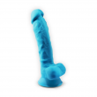 Dildo Azul Realista 17,6 cm de Silicone Térmico Silexd Dildo Azul Realista 17,6 cm de Silicone Térmico Silexd
