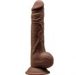 Dildo Realista 24 cm de Silicone Térmico Silexd