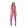 Floral Fishnet Bodystocking Rosa Orquídea Floral Fishnet Bodystocking Rosa Orquídea