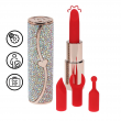 Sparkle Vibrador Lipstick com 4 Cabeças Sparkle Vibrador Lipstick com 4 Cabeças